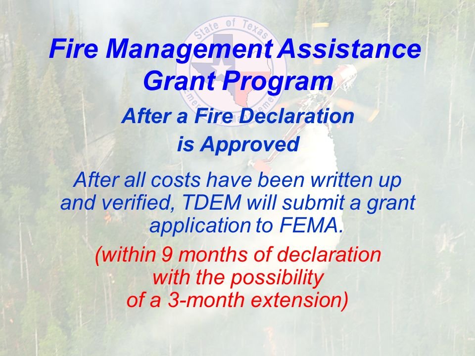 Fire Management Assistance Declaration